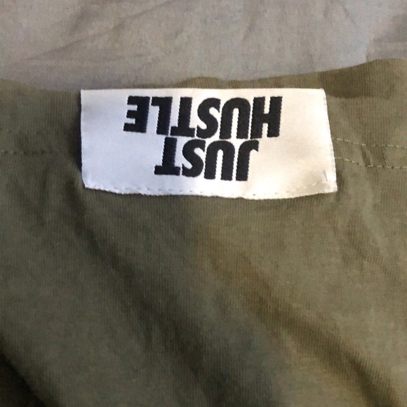 Green XL mens just hustle t shirt - Picture 5 of 5